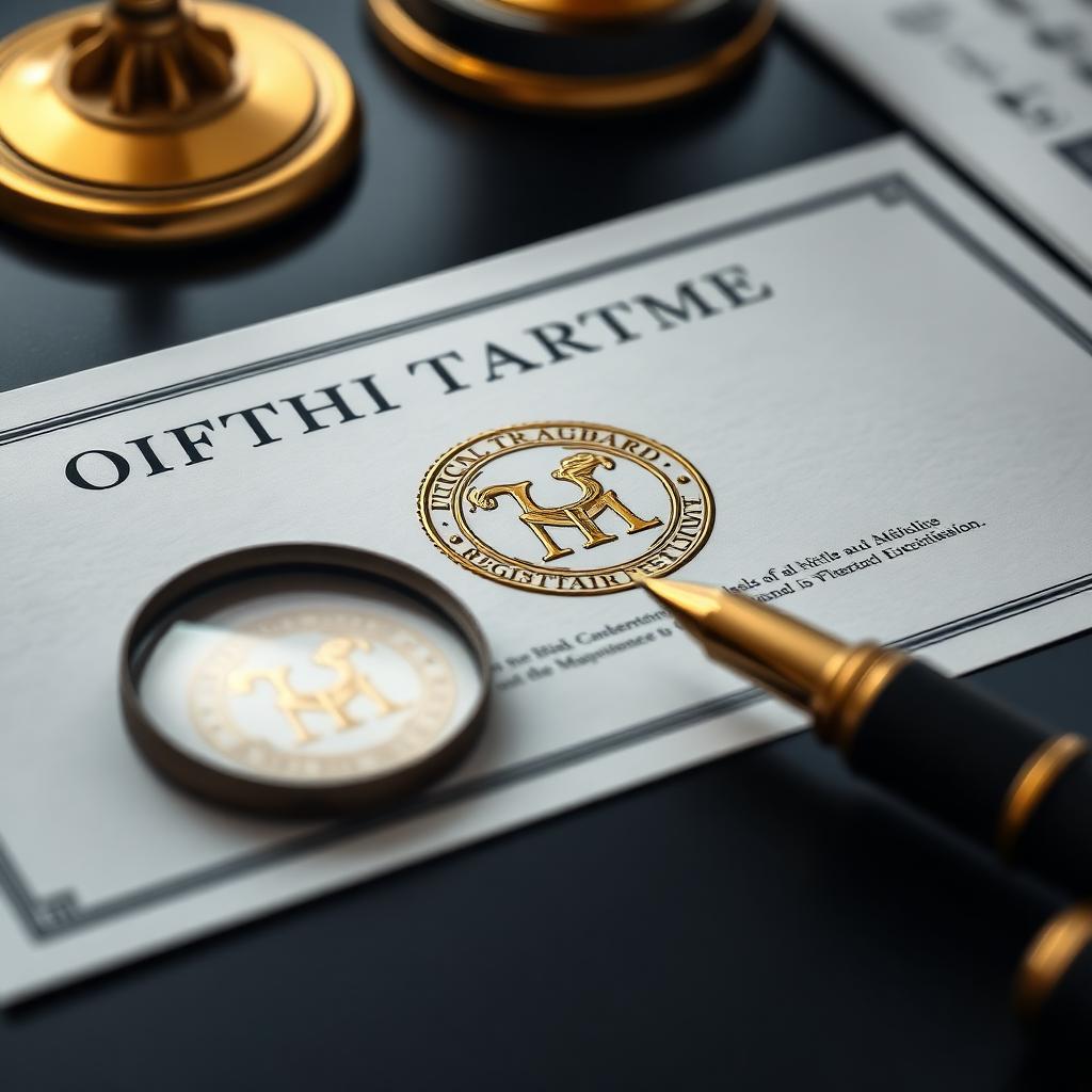Trademark registration certificate